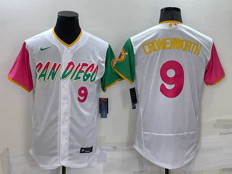San Diego Padres #9 Jake Cronenworth White Number 2022 City Connect Flexbase Stitched Jersey,We sell and wholesale San Diego Padres #9 Jake Cronenworth White Number 2022 City Connect Flexbase Stitched Jersey on line form chian!
